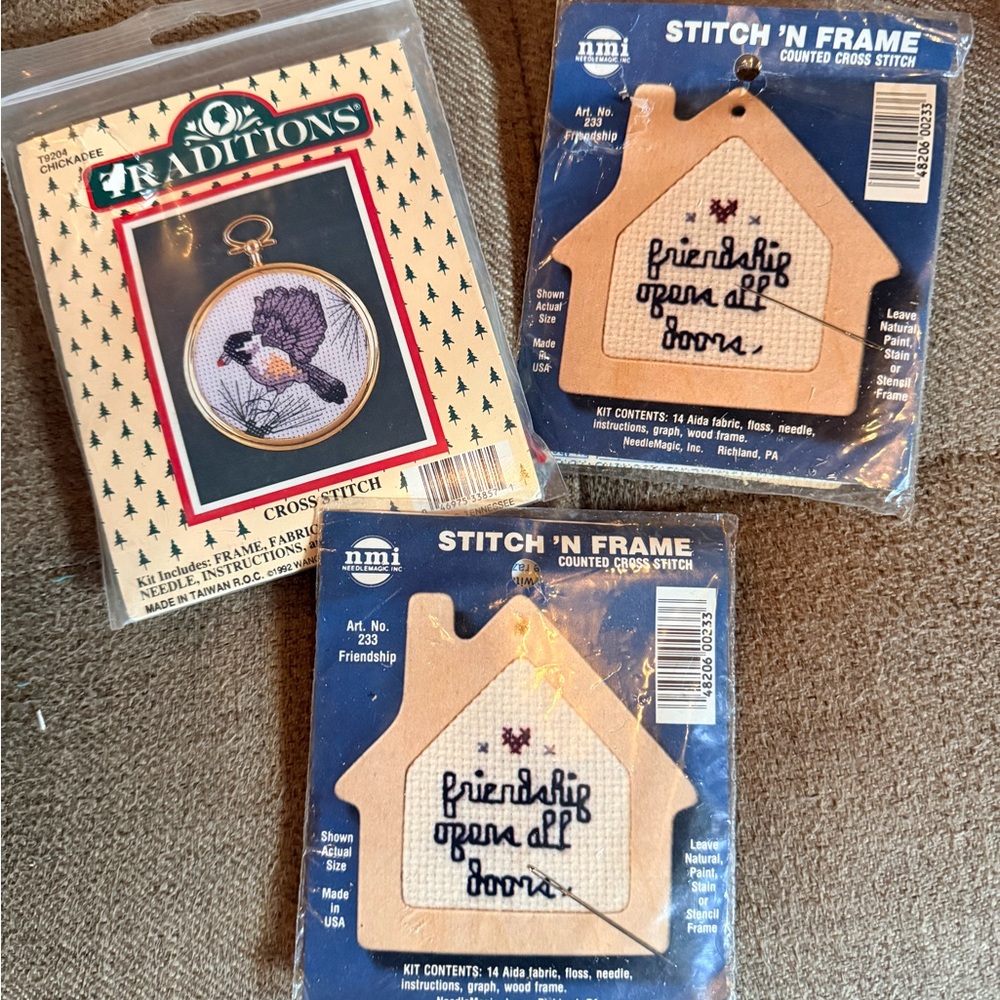 Cross Stitch Kits bundle of 3